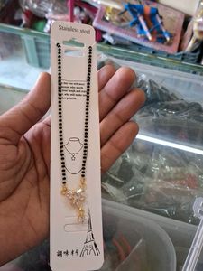 Elegant Black Bead Necklace with Pendant