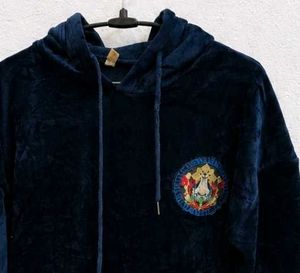 Turkey imported Velvet Hoodie Dress