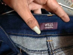 Wills Lifestyle Dark Wash High-Waisted Jeans
