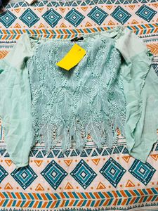Mint Lace Top