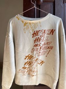 Graphic Print Pullover Sweatshirt