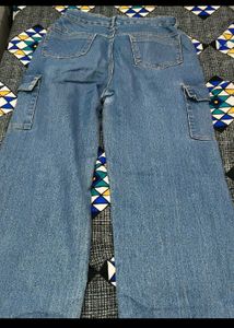 Light Wash Cargo Jeans