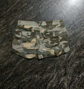 Y2K Style Camo Cargo Shorts