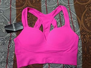 SHEIN Pink Sports Bra