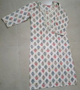 semi cotton kurti