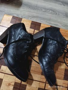 Authentic Leather Imported Boots In Mint Condition