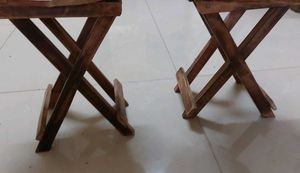 Foldable Wooden Stool (Set of 2)