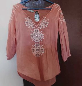 Embroidered Tunic Top