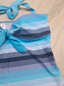 Striped Bikini Set with Tie Detail