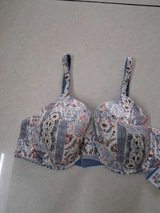36D Boho Floral Print Bra