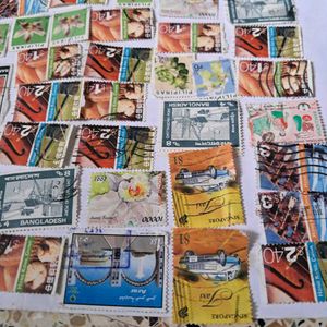 39 stamps of mix Asian countries.
