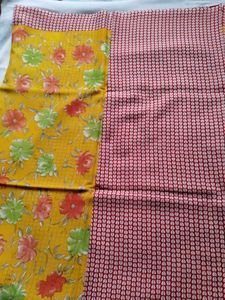 Yellow Floral Saree with Blouse