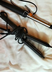 COMBO OF STRAIGHTENER AND CURLER 😍