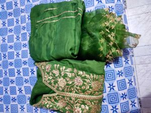 Green Kurta Set with Dupatta