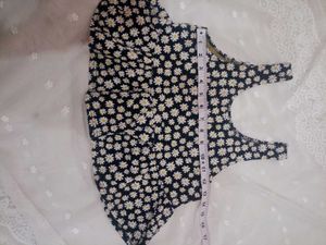 Women's Floral Peplum Crop Top