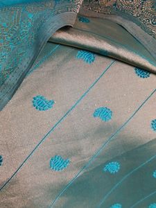 Green Satin  Poonam Saree