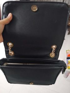 Stylish Quilted Black Handbag
