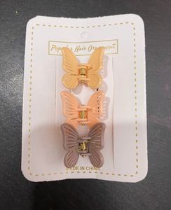 Cute Butterfly Hair Clips Set of 3