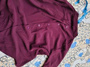 New Party' Wear Stylish Purple Top In Xl Size