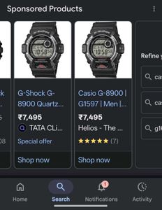 Casio Gshock Watch G8900