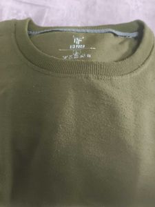 Olive Green Crew Neck Sweatshirt