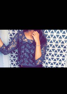 Grey Party Wear Top