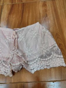 Pink Lacy Fairycore Shorts