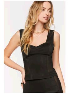 F21 Lace Trimmed Sheer corset (xs)