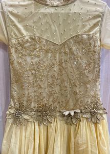 Elegant Gold Party Dress