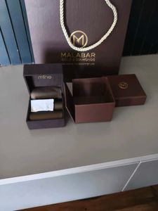 Malabar gold Mine platinum ring box