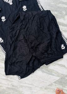 black embroidery