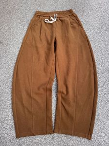 Brown Wide Leg Sweatpants