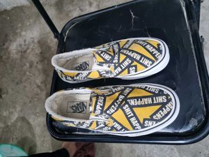 Authentic  Slip-On "s*it Happens" Shoes