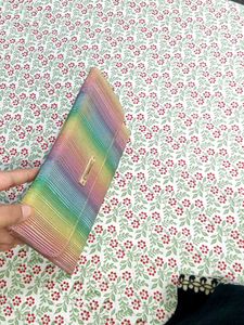 Vibrant Rainbow Shimmer Clutch