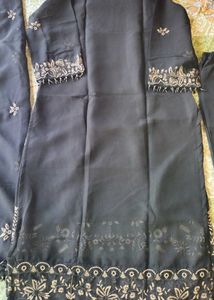 Elegant Black Kurta Set with Dupatta