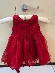 Red Sequined Party Dress
