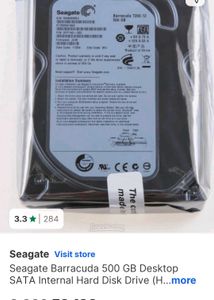 Seagate 500gb HHD and HP 1TB HDD