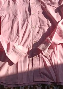 Men's Pink Long Sleeve Shirt