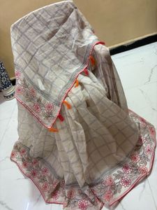 Elegant Embroidered Saree