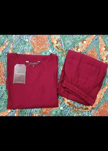 Maroon co ord set