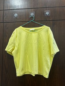 Bright Yellow Casual T-Shirt