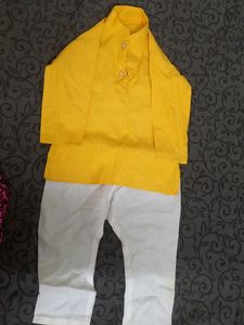 Beautiful Yellow Boys Kurta Set