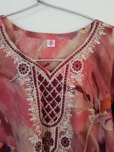 Floral Print Kurta