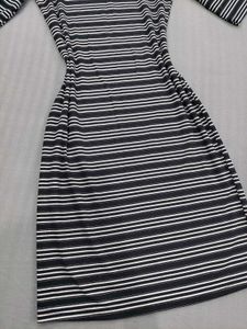 Striped Bodycon Midi Dress