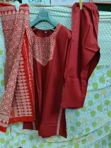 Ajrak 3 piece suit