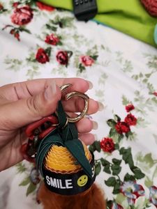 Cute Pineapple Keychain with Tassels &amp; Pom Po