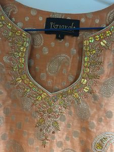 Orange Paisley Kurta set