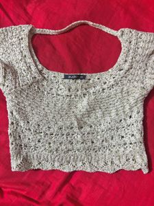 Cropped Knit Top