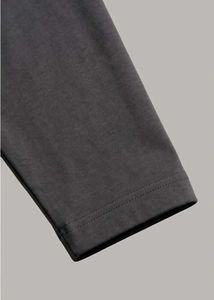 Men's Basic Dark Grey Long Sleeve Tee