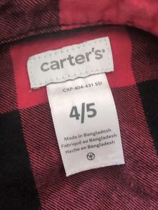 Red &amp; Black Plaid Button-Up Shirt